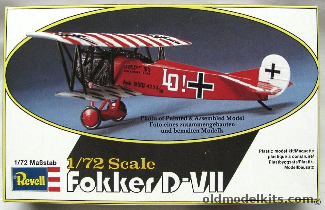 Revell 1/72 Fokker D-7 (D-VII DVII) - Oberleutnant Ernst Udet, 4156 plastic model kit
